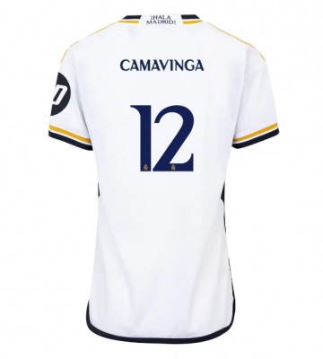 Real Madrid Eduardo Camavinga #12 Replika Hjemmebanetrøje Dame 2023-24 Kortærmet